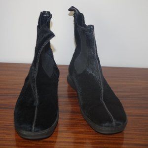 Gommus soles Laurel Jeans Calf fur Black  booties size 6